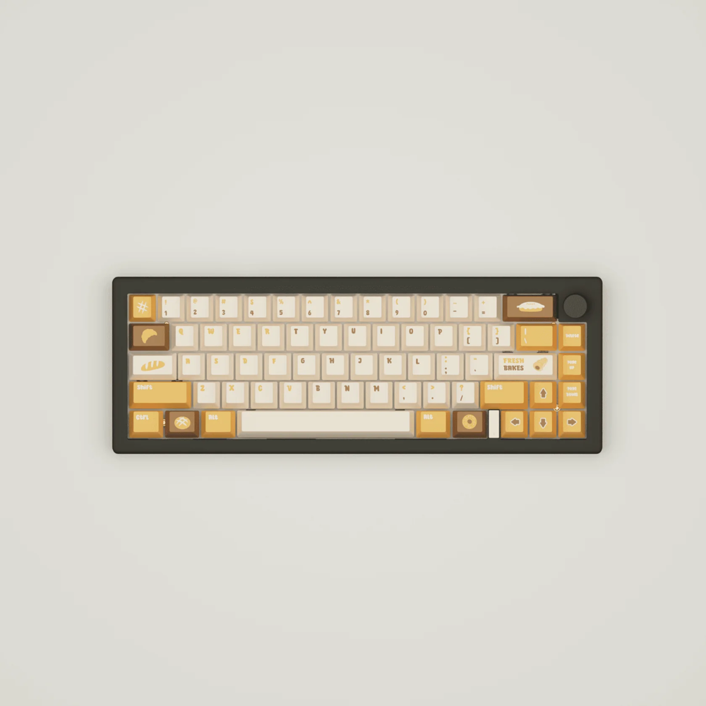 Picture of Fresh Bakes Design Keycaps and Mechanical Keyboard